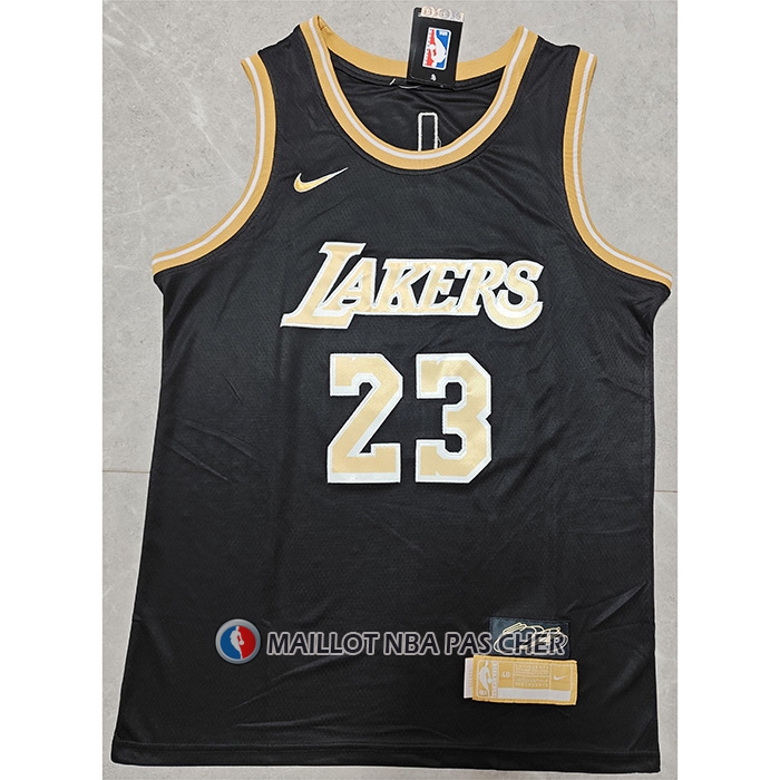 Maillot Los Angeles Lakers LeBron James Select Series Or Noir